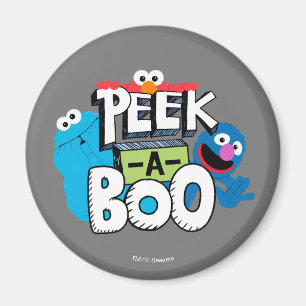 Elmo, Cookie & Grover   Peek-a-Boo Magnet