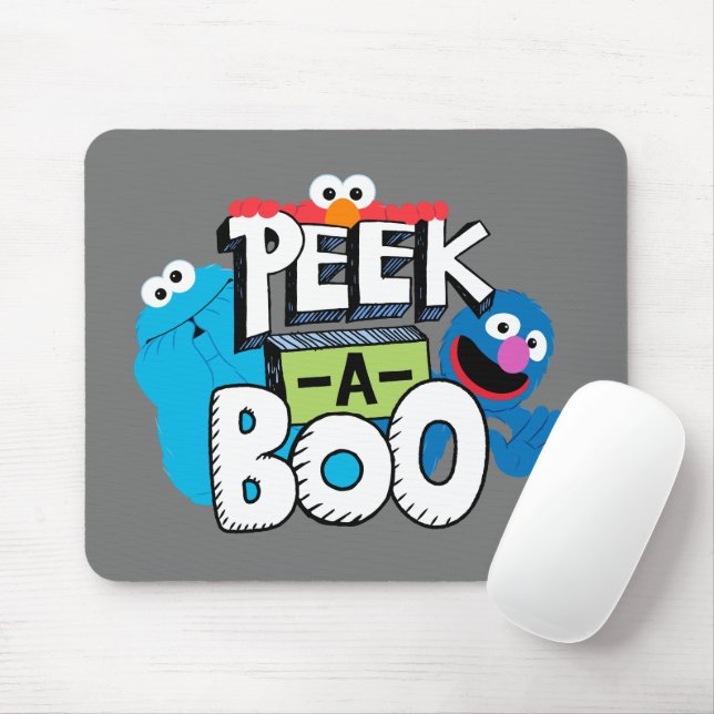 Elmo, Cookie & Grover | Peek-a-Boo Mouse Pad (With Mouse)