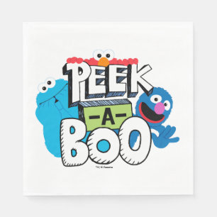Elmo, Cookie & Grover   Peek-a-Boo Napkin