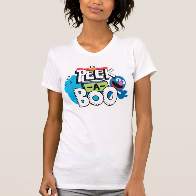 Elmo, Cookie & Grover | Peek-a-Boo T-Shirt (Front)