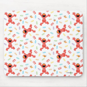 Elmo Crayon Pattern Mouse Pad