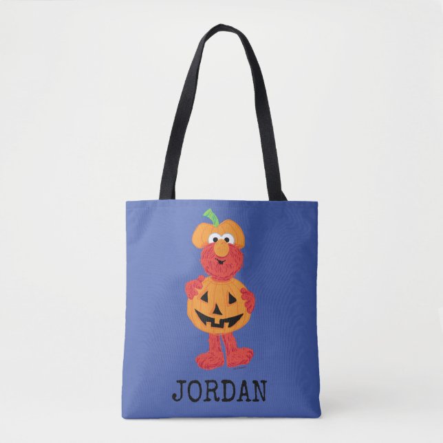 Elmo | Cute as a Pumpkin Tote Bag (Front)