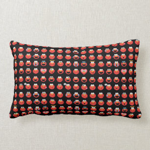 Elmo Emoji Pattern Lumbar Cushion