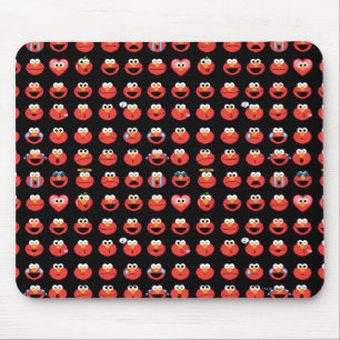 Elmo Emoji Pattern Mouse Pad