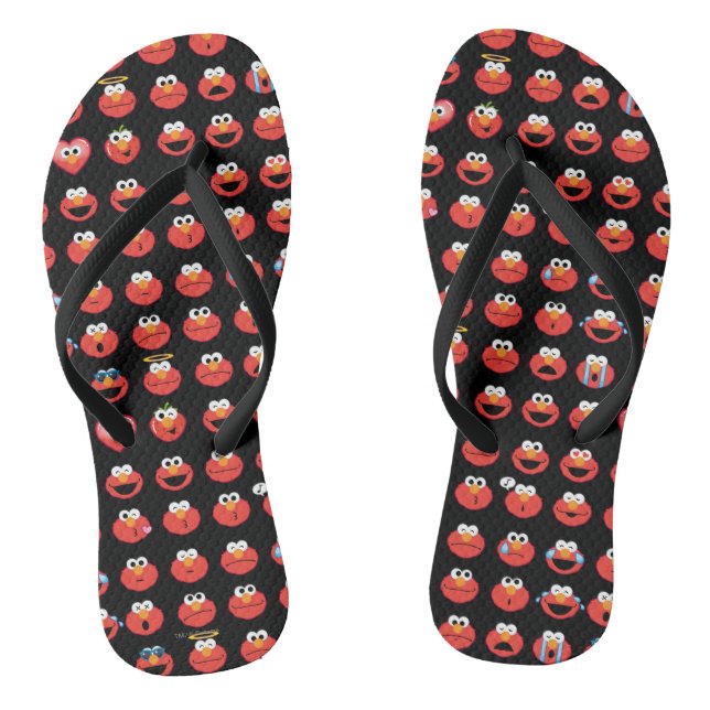 Elmo Emoji Pattern Thongs (Footbed)