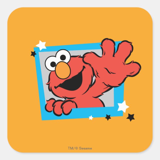 Elmo Extreme Pose 2 Square Sticker (Front)