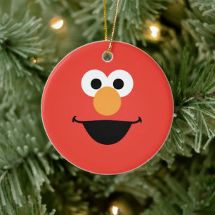 Elmo Face Art Ceramic Ornament