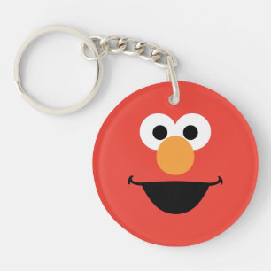 Elmo Face Art Key Ring