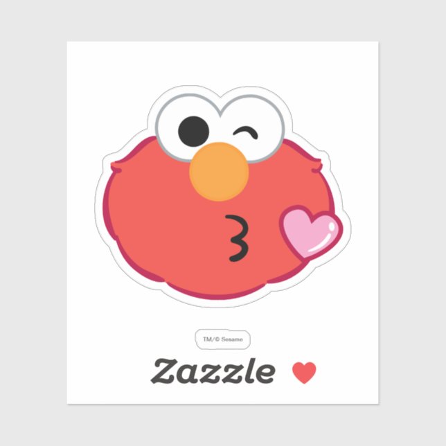 Elmo Face Throwing a Kiss (Sheet)