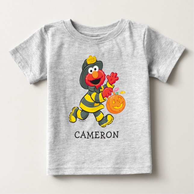 Elmo | Fireman Costume Baby T-Shirt (Front)