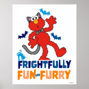 Elmo Frightfully Fun & Furry Poster