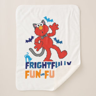 Elmo   Frightfully Fun & Furry Sherpa Blanket