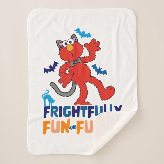 Elmo | Frightfully Fun & Furry Sherpa Blanket (Front)