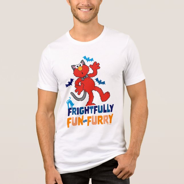 Elmo | Frightfully Fun & Furry Tri-Blend Shirt (Front)