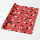 Elmo Fur Face Pattern Wrapping Paper<br><div class="desc">Check out this adorable Sesame Street pattern featuring Elmo's smiling face over a red fur scribble background!  © 2021 Sesame Workshop. www.sesamestreet.org</div>
