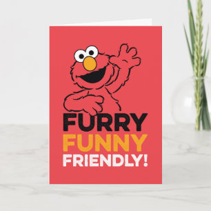 Elmo   Furry Funny Friendly Card
