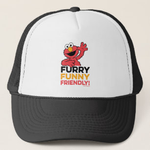 Elmo   Furry Funny Friendly Trucker Hat