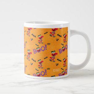 Elmo   Halloween Boo Pattern Large Coffee Mug