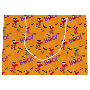 Elmo   Halloween Boo Pattern Large Gift Bag