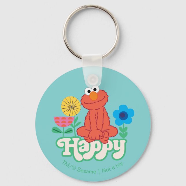 Elmo Happy! Key Ring (Front)