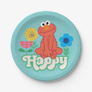 Elmo Happy! Paper Plate