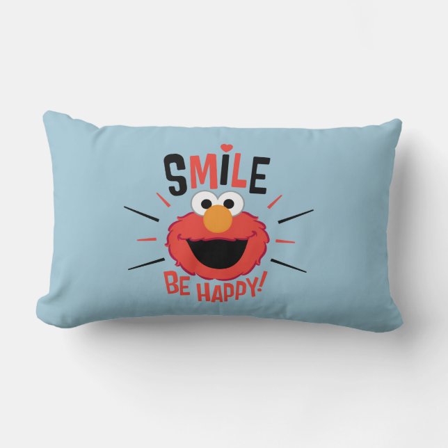Elmo Happy Smile Lumbar Cushion (Front)