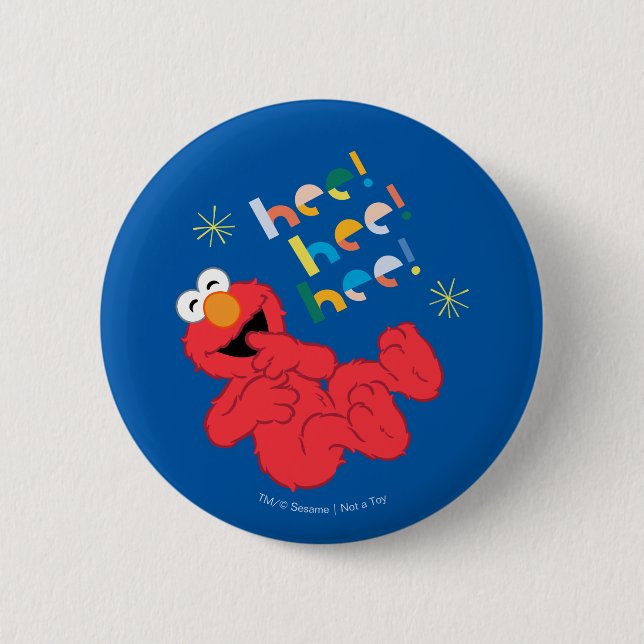 Elmo Hee! Hee! Hee! 6 Cm Round Badge (Front)