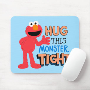 Elmo   Hug this Monster Tight Mouse Pad