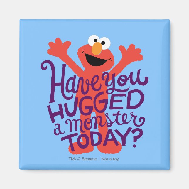 Elmo Hugging Magnet (Front)