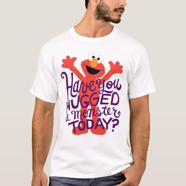 Elmo Hugging T-Shirt (Front)