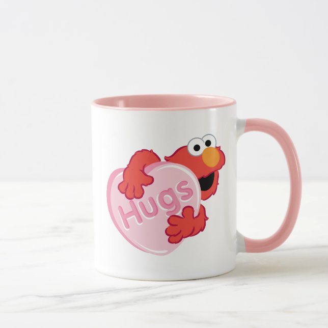 Elmo "Hugs" Valentine Heart Candy Mug (Right)