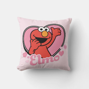 Elmo in Heart Valentine Cushion