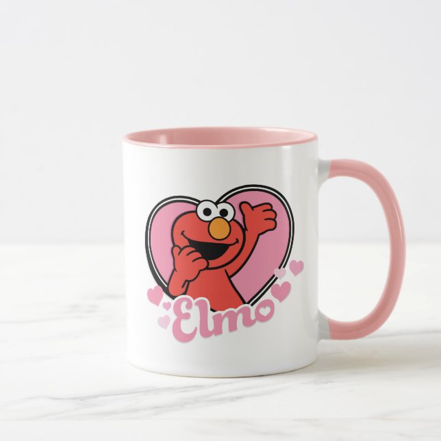 Elmo in Heart Valentine Mug (Right)