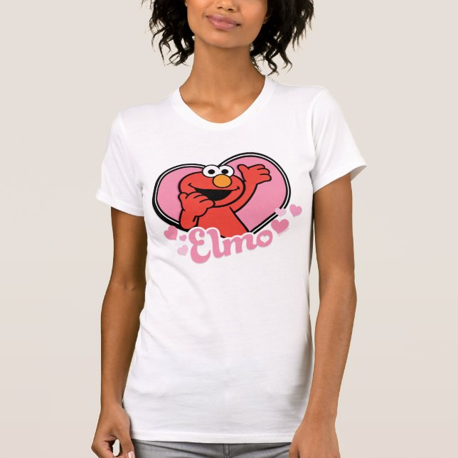 Elmo in Heart Valentine T-Shirt (Front)