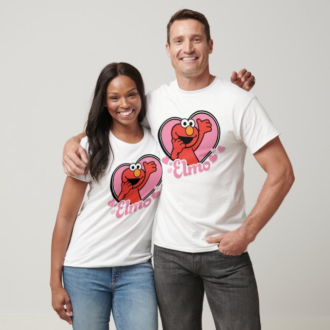 Elmo in Heart Valentine T-Shirt (Unisex)