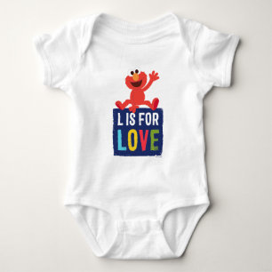 Elmo   L is for Love Baby Bodysuit