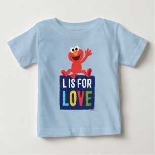Elmo   L is for Love Baby T-Shirt