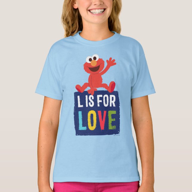 Elmo | L is for Love T-Shirt (Front)