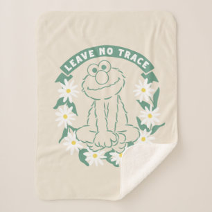 Elmo   Leave No Trace Floral Graphic Sherpa Blanket