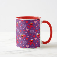 Elmo Loves You Valentine's Day Pattern