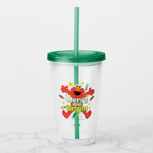 Elmo   Merry and Bright Acrylic Tumbler