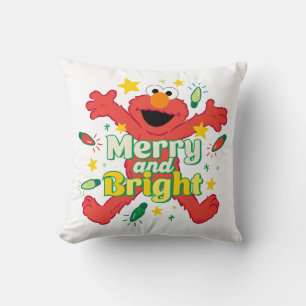 Elmo Merry and Bright Cushion