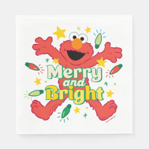 Elmo   Merry and Bright Napkin