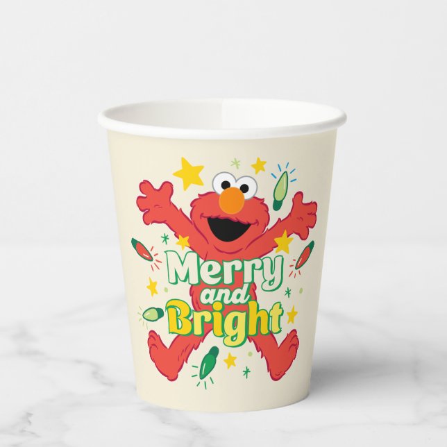 Elmo | Merry and Bright Paper Cups (Left)