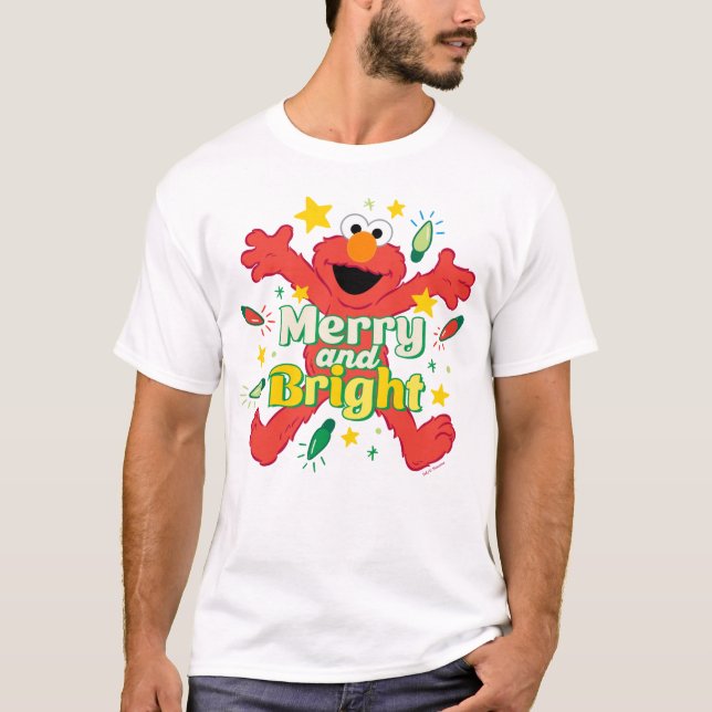 Elmo | Merry and Bright T-Shirt (Front)