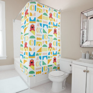 Elmo Minimalist Pattern Shower Curtain