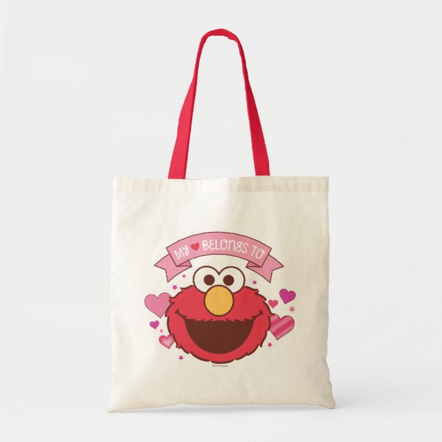 Elmo | My Heart Belongs To Elmo Tote Bag (Front)