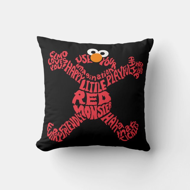 Elmo Pattern Fill Cushion (Front)