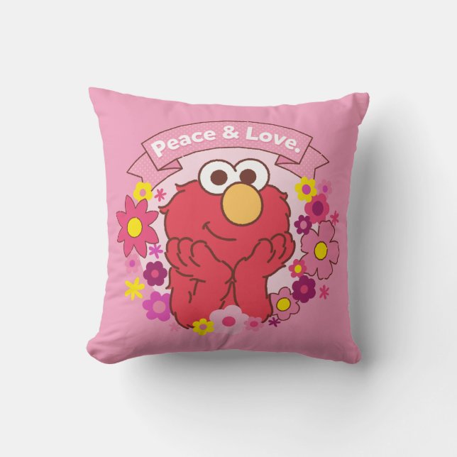 Elmo | Peace & Love Cushion (Front)