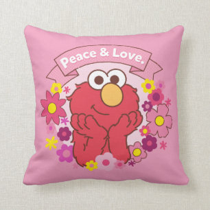 Elmo   Peace & Love Cushion